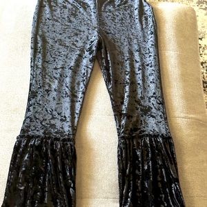 Girls Velvet Bell Bottoms